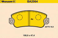 Комплект тормозных колодок BARUM BA2064
