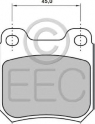 Комплект тормозных колодок EEC BRP0619