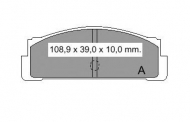 Комплект тормозных колодок VEMA 830190