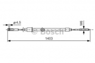 Трос BOSCH 1 987 477 081
