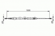 Трос BOSCH 1 987 477 696