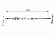 Трос BOSCH 1 987 477 698