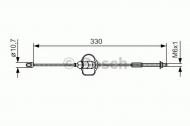 Трос BOSCH 1 987 482 121