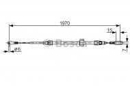 Трос BOSCH 1 987 482 131