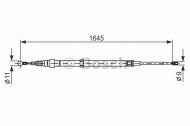 Трос BOSCH 1 987 482 191