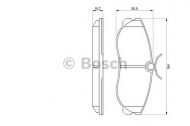 Комплект тормозных колодок BOSCH 0 986 424 204