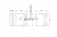 Комплект тормозных колодок BOSCH 0 986 494 000