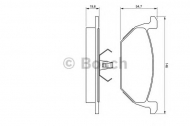 Комплект тормозных колодок BOSCH 0 986 424 364