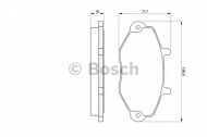Комплект тормозных колодок BOSCH 0 986 424 492