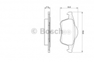 Комплект тормозных колодок BOSCH 0 986 424 539
