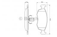 Комплект тормозных колодок BOSCH 0 986 424 554