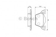 Комплект тормозных колодок BOSCH 0 986 460 002