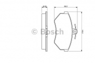 Комплект тормозных колодок BOSCH 0 986 460 943