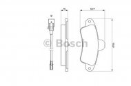 Комплект тормозных колодок BOSCH 0 986 460 991