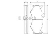 Комплект тормозных колодок BOSCH 0 986 467 841