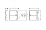 Комплект тормозных колодок BOSCH 0 986 469 111