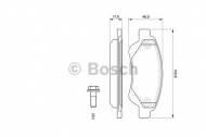 Комплект тормозных колодок BOSCH 0 986 494 065