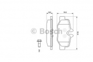 Комплект тормозных колодок BOSCH 0 986 494 082