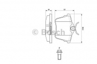 Комплект тормозных колодок BOSCH 0 986 494 095
