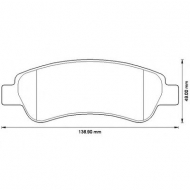 Комплект тормозных колодок BENDIX 573274B
