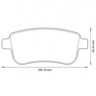 Комплект тормозных колодок BENDIX 573286B