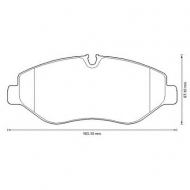 Комплект тормозных колодок BENDIX 573508B