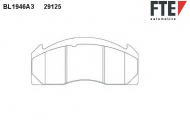 Комплект тормозных колодок FTE BL1946A3