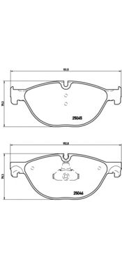Комплект тормозных колодок BREMBO P 06 076