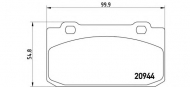 Комплект тормозных колодок BREMBO P 23 027