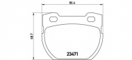 Комплект тормозных колодок BREMBO P 44 006