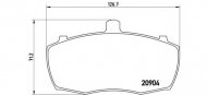 Комплект тормозных колодок BREMBO P 52 012