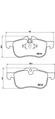 Комплект тормозных колодок BREMBO P 52 017