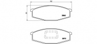 Комплект тормозных колодок BREMBO P 56 012