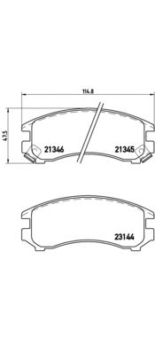 Комплект тормозных колодок BREMBO P 56 018