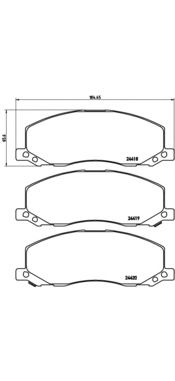 Комплект тормозных колодок BREMBO P 59 058