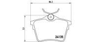 Комплект тормозных колодок BREMBO P 61 079