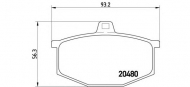 Комплект тормозных колодок BREMBO P 68 005