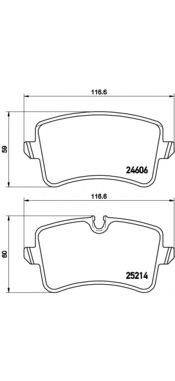 Комплект тормозных колодок BREMBO P 85 119