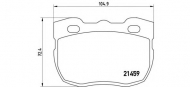 Комплект тормозных колодок BREMBO P 99 001