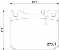 Комплект тормозных колодок HELLA 8DB 355 005-461
