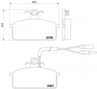Комплект тормозных колодок HELLA 8DB 355 005-981