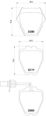Комплект тормозных колодок HELLA 8DB 355 009-031