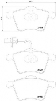 Комплект тормозных колодок HELLA 8DB 355 010-631
