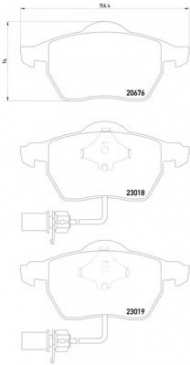 Комплект тормозных колодок HELLA 8DB 355 010-731