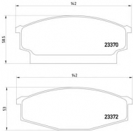 Комплект тормозных колодок HELLA 8DB 355 011-121