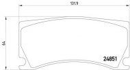 Комплект тормозных колодок HELLA 8DB 355 014-101