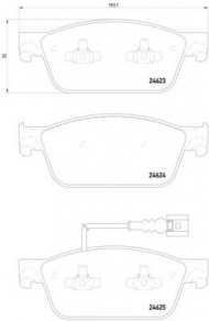 Комплект тормозных колодок HELLA 8DB 355 014-981