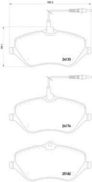 Комплект тормозных колодок HELLA 8DB 355 015-621