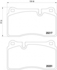 Комплект тормозных колодок HELLA 8DB 355 015-891