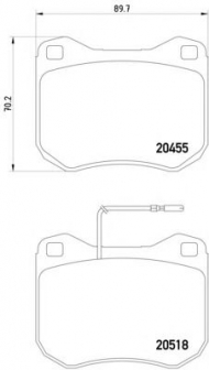 Комплект тормозных колодок HELLA 8DB 355 017-421